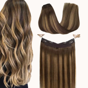 Flip in hair extensions