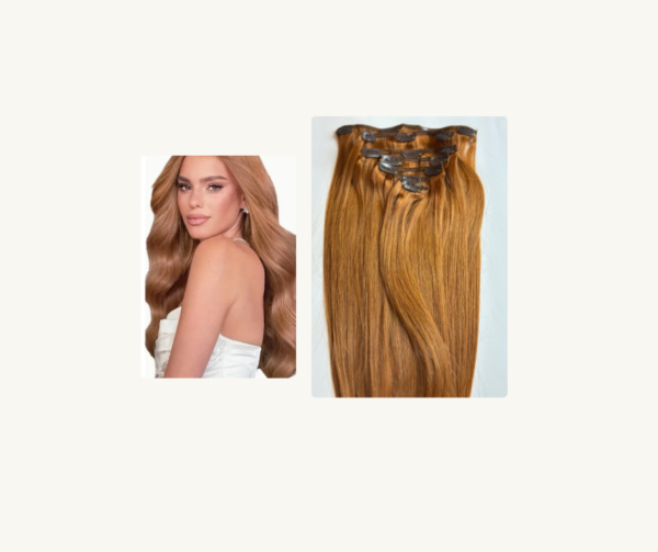 Clip in hair extensions